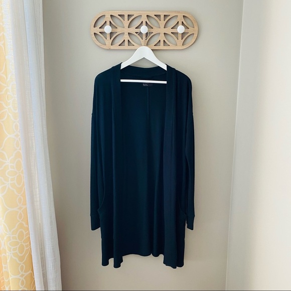 Free Press Open Front Cardigan Black Sz Small - Picture 7 of 10